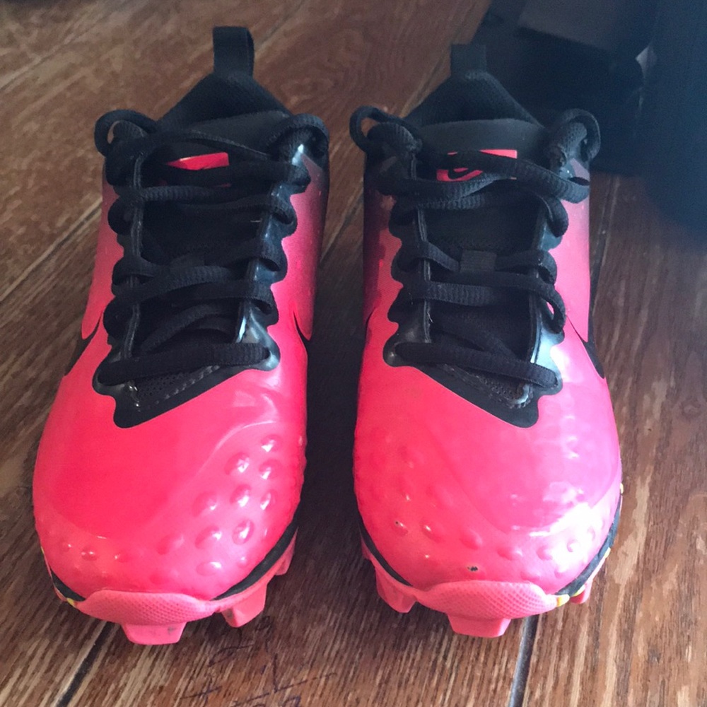 Little girls baseball cleats